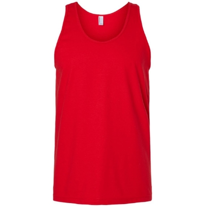 Custom Unisex Fine Jersey Tank Red