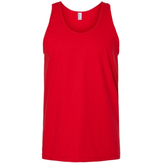 Custom Unisex Fine Jersey Tank Red