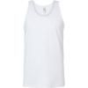 Custom Unisex Fine Jersey Tank White
