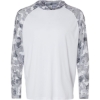 Custom Unisex Tortuga Extreme Performance Hooded T-Shirt White/ Aluminum Camo