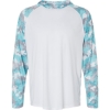Custom Unisex Tortuga Extreme Performance Hooded T-Shirt White/ Aqua Camo