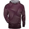 Custom Youth Warp Hooded Long Sleeve T-Shirt Maroon
