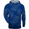 Custom Youth Warp Hooded Long Sleeve T-Shirt Royal