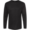 Custom Unisex Poly-Rich Long Sleeve T-Shirt Black