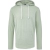 Custom Unisex Miles Slub Hooded Long Sleeve T-Shirt Greenstone