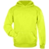 Custom Youth Performance Fleece Hooded Sweatshirt Safety Yellow