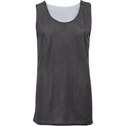 Custom Youth Pro Mesh Reversible Tank Top Graphite/ White