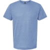 Custom Mens Tri-Blend T-Shirt Athletic Blue Tri Blend