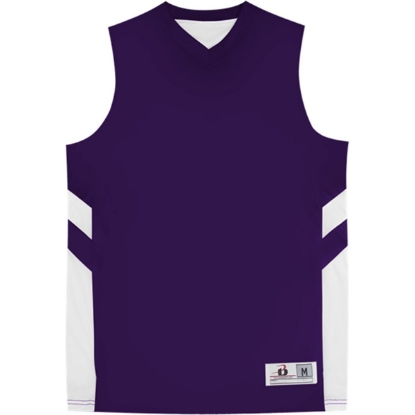 Custom Youth B-Pivot Rev. Tank Top Purple/ White