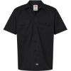 Custom Mens Short Sleeve Work Shirt Black