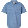 Custom Mens Short Sleeve Work Shirt Gulf Blue
