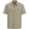 Custom Mens Tall Short Sleeve Work Shirt Desert Sand