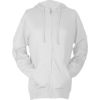 Custom Unisex Beach Full-Zip Hooded Long Sleeve T-Shirt White