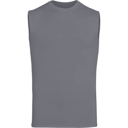 Custom Unisex Hyperform Sleeveless Compression Shirt Graphite