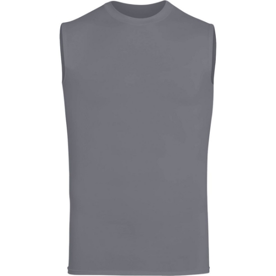 Custom Unisex Hyperform Sleeveless Compression Shirt Graphite