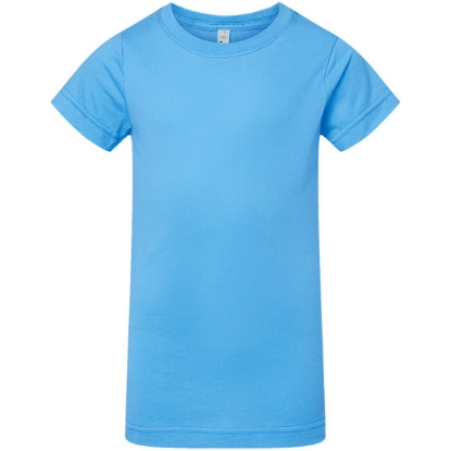 Custom Girls Fine Jersey Tee Aqua