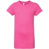 Custom Girls Fine Jersey Tee Raspberry