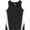 Custom Youth Stride Singlet Black/ White