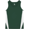 Custom Youth Stride Singlet Forest/ White