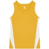 Custom Youth Stride Singlet Gold/ White