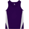 Custom Youth Stride Singlet Purple/ White
