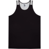 Custom Youth Ventback Singlet Black/ White