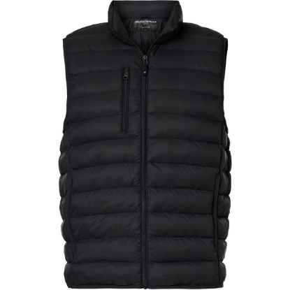Custom Mens Lightweight Poly-filled Packable Vest Black