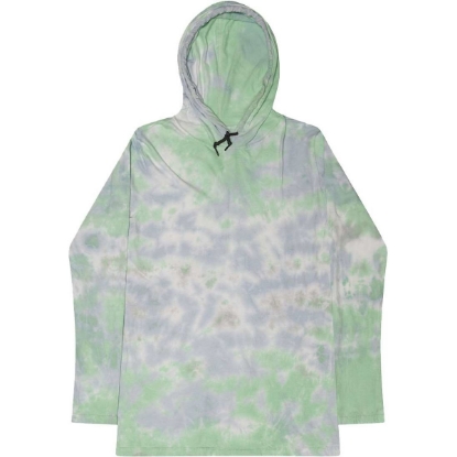 Custom Unisex Tie-Dyed Hooded Long Sleeve T-Shirt Slushy