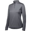 Custom Womens Attain Color Secure® Performance Quarter-Zip Pullover Graphite