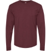 Custom Unisex Heavyweight Jersey Long Sleeve T-Shirt Burgundy