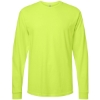 Custom Unisex Heavyweight Jersey Long Sleeve T-Shirt Safety Green