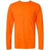 Custom Unisex Heavyweight Jersey Long Sleeve T-Shirt Safety Orange