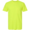 Custom Unisex Heavyweight Jersey Pocket T-Shirt Safety Green