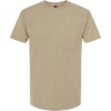 Custom Unisex Heavyweight Jersey Pocket T-Shirt Sand