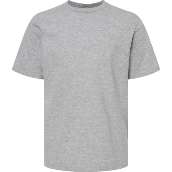 Custom Youth Heavyweight Jersey T-Shirt Heather Grey
