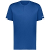 Custom Youth On The Rise Two Button Jersey Royal/ White