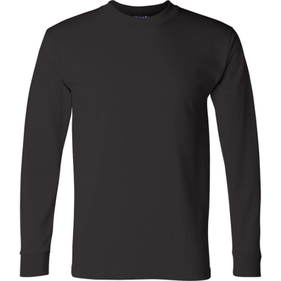 Custom Unisex Union-Made Long Sleeve T-Shirt Black