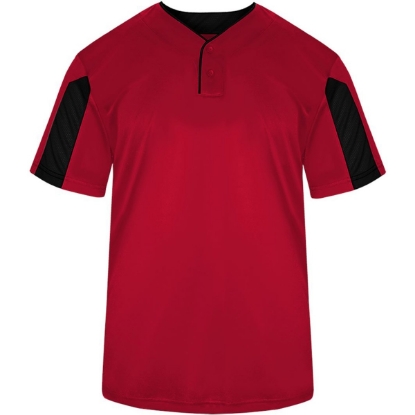 Custom Youth Striker Placket Red/ Black