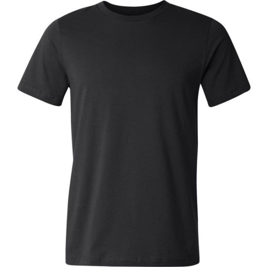 Custom Unisex USA-Made Jersey Tee Black