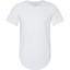 Custom Mens Jersey Curved Hem Tee White