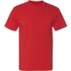 Custom Unisex Union-Made Pocket T-Shirt Red