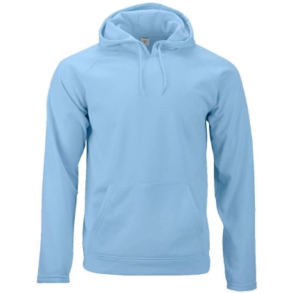 Custom Unisex Vail Performance Fleece Hooded Sweatshirt Blue Mist