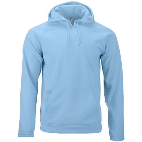 Custom Unisex Vail Performance Fleece Hooded Sweatshirt Blue Mist