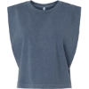 Custom Womens Garment-Dyed Heavyweight Muscle Tee Faded Navy