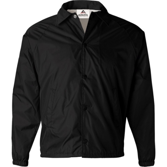 Custom Mens Coachs Jacket Black