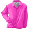 Custom Mens Coachs Jacket Power Pink