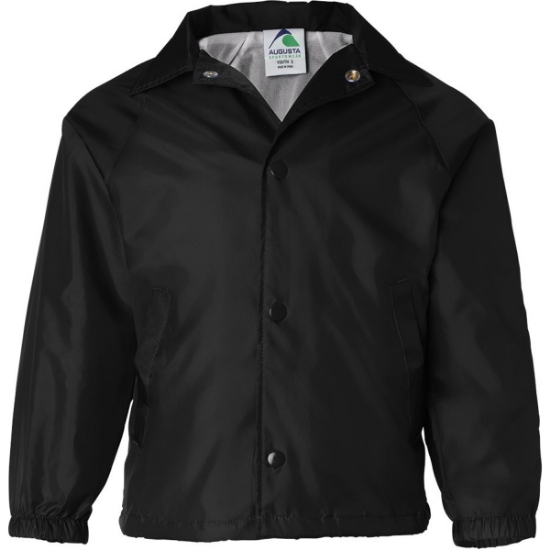 Custom Youth Coachs Jacket Black