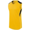 Custom Girls Dynamite Jersey Athletic Gold/ Black/ White