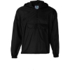 Custom Unisex Packable Half-Zip Hooded Pullover Jacket Black