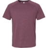 Custom Mens Heather CVC Raglan Tee Heather Maroon